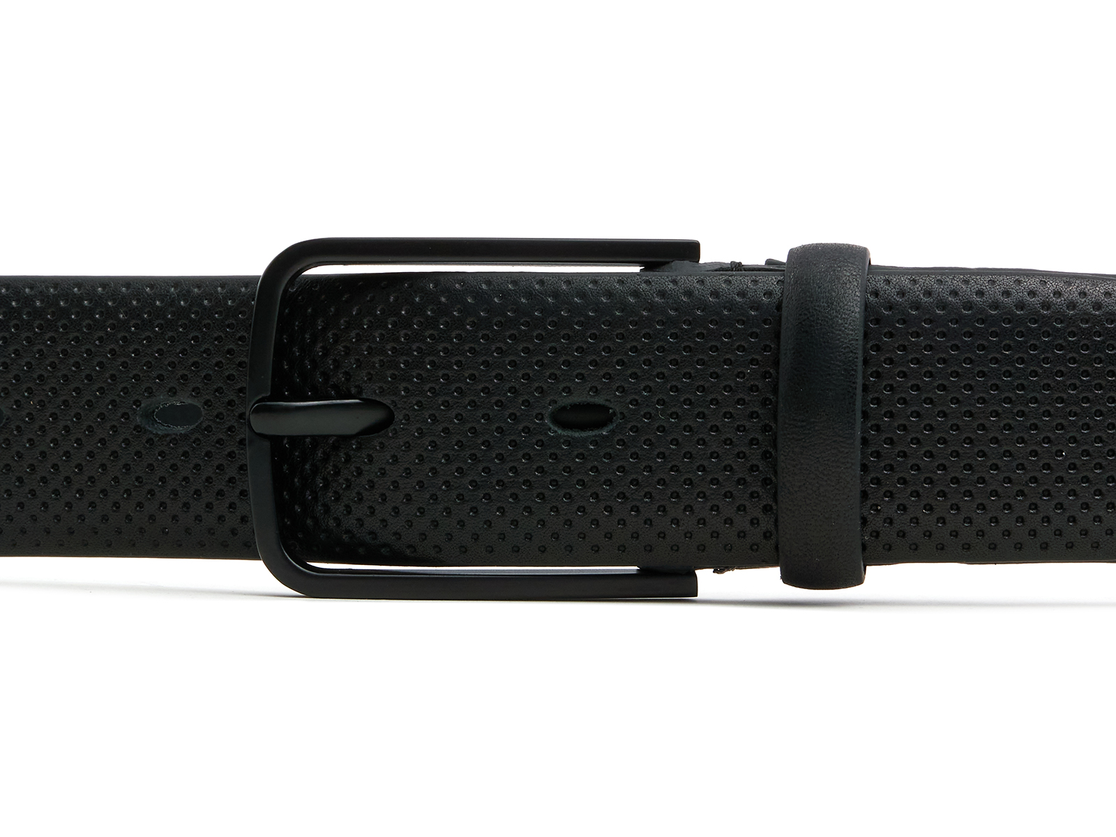 Кожаный черный мужской классический ремень DC35-206